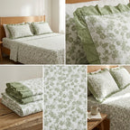 Pure Cotton Bedsheet With Chicken Lace Pillow Covers 108 x 108 inch Product Code :- 55B162RKEH