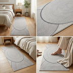 Bedside Runner Rug – Soft Modern Bedroom Carpet (55 × 140 CM) ✨