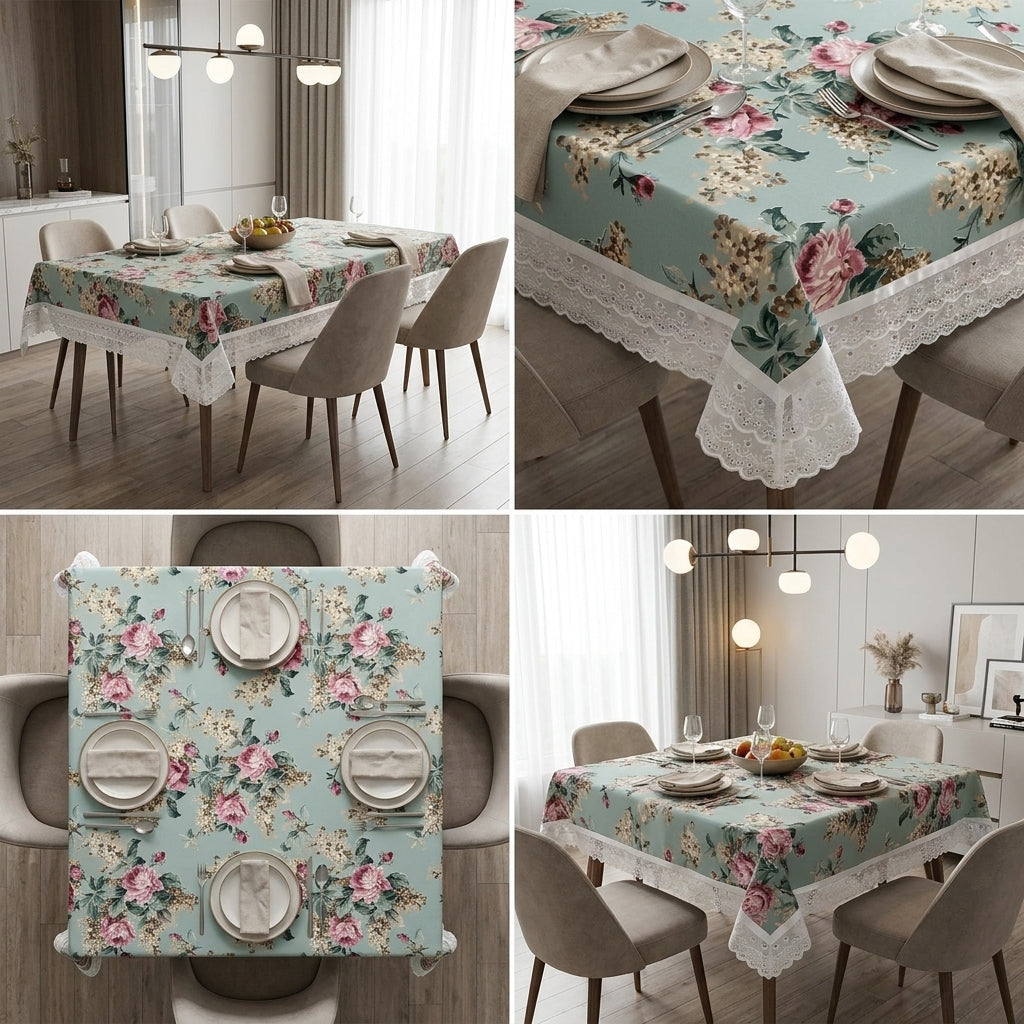 Lace Dining Table Cover – 4 Seater Product Code:- 55B58RKEH