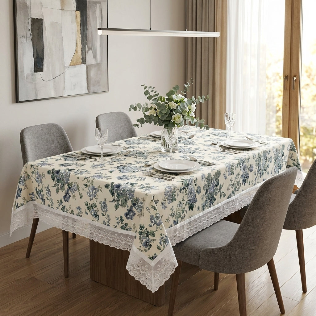 Lace Dining Table Cover – 4 Seater Product Code:- 55B58RKEH