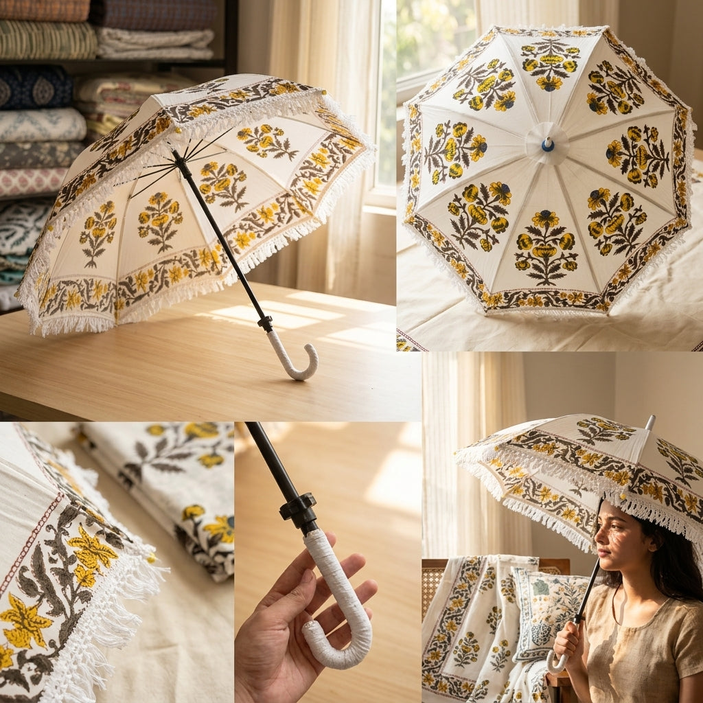 SunShield Heritage Cotton Umbrella