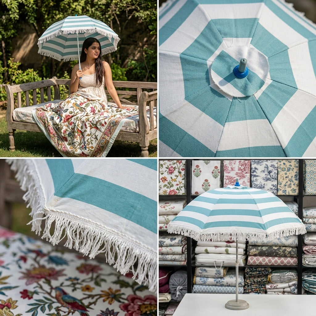 SunShield Heritage Cotton Umbrella