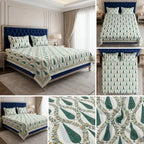 Cotton Double Bedsheet Set – 108 x 108 Inches