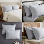 Light Grey Plain Cotton Pillow Cover – King Size (20 × 36 Inch) Set Of 2