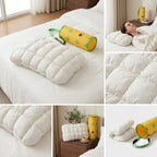 Premium Pineapple Bun Cervical & Neck Support Pillow – Organic Cotton