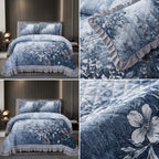 ✨ 7D Quilted Floral Bedcover Set – 3 Piece King Size Collection ✨