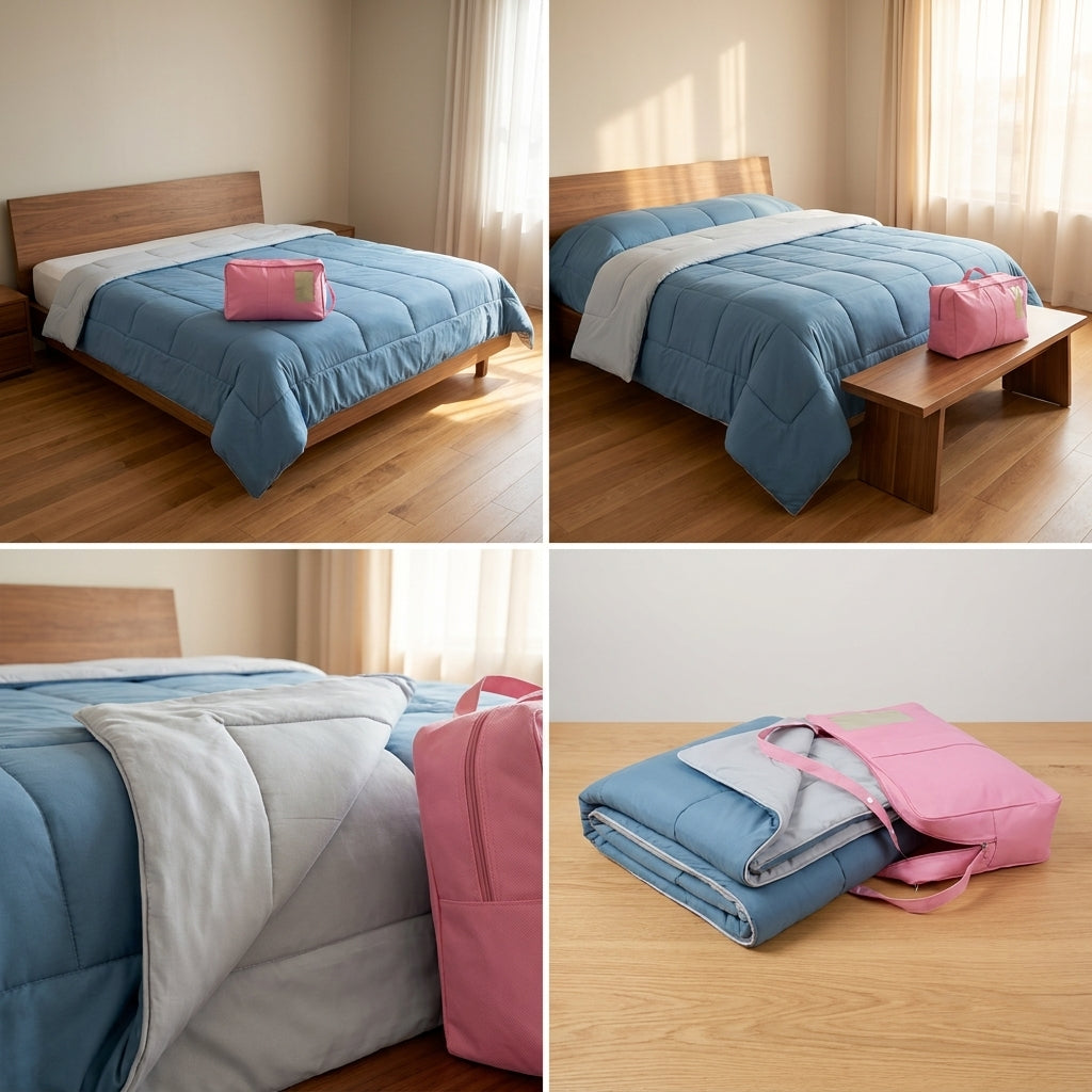 Organic Reversible Comforter – Conjugate Fiber & Yarn cotton Product Code:- 55B280KEH