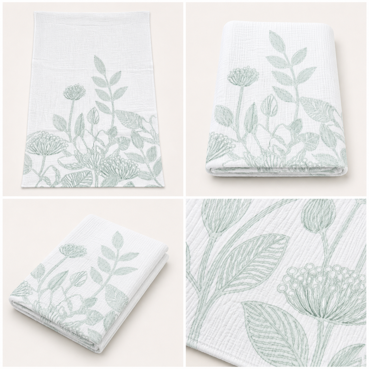 Savanna Rain Gauze Cotton Bath Towel – Artistic Printed Design | 70 × 140 CM