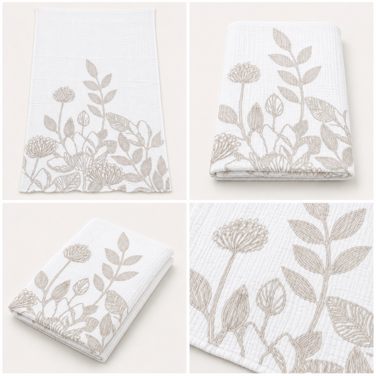 Savanna Rain Gauze Cotton Bath Towel – Artistic Printed Design | 70 × 140 CM