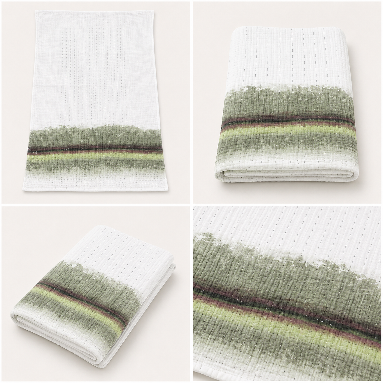 Savanna Rain Gauze Cotton Bath Towel – Artistic Printed Design | 70 × 140 CM
