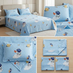Soft & Playful Kids Bedsheet Set (108 × 108) – 100 % Pure Cotton with 2 Pillow Covers