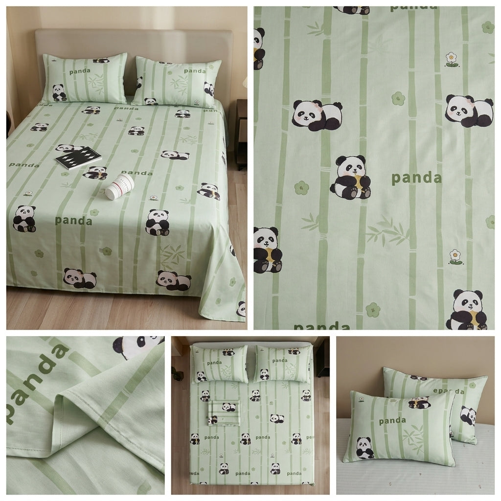 Soft & Playful Kids Bedsheet Set (108 × 108) – 100 % Pure Cotton with 2 Pillow Covers