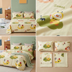 Soft & Playful Kids Bedsheet Set (108 × 108) – 100 % Pure Cotton with 2 Pillow Covers