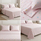 Soft & Playful Kids Bedsheet Set (108 × 108) – 100 % Pure Cotton with 2 Pillow Covers