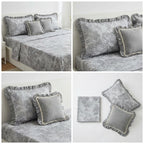 5 Piece Ruffle Bedspread Set – Elegant Bedroom Collection