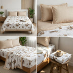 King Size Muslin Dohar Bedsheet Set – 108 x 108 Inches