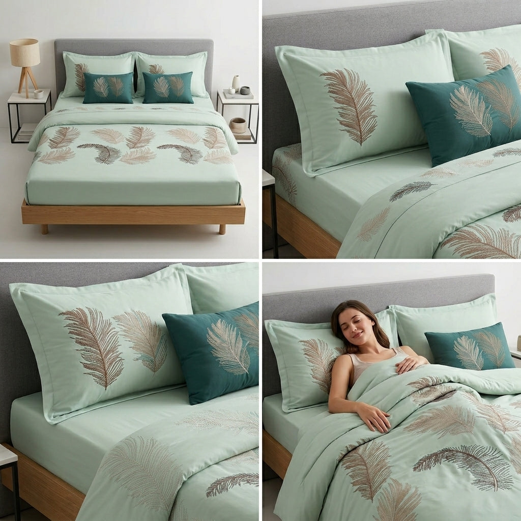 Luxury Embroidery Comforter Set – 6 Piece King Size Product Code :- 55B316KEH