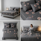 Luxury Embroidery Comforter Set – 6 Piece King Size