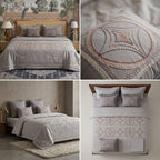 8 Pcs Hand Embroidered AC Comforter Set – King Size | Premium Cotton Fabric