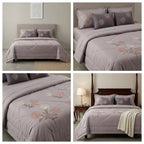 8 Pcs Hand Embroidered AC Comforter Set – King Size | Premium Cotton Fabric