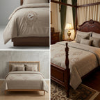 8 Pcs Hand Embroidered AC Comforter Set – King Size | Premium Cotton Fabric