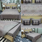 8 Pcs Hand Embroidered AC Comforter Set – King Size | Premium Cotton Fabric