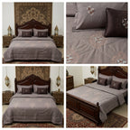 8 Pcs Hand Embroidered AC Comforter Set – King Size | Premium Cotton Fabric