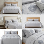 8 Pcs Hand Embroidered AC Comforter Set – King Size | Premium Cotton Fabric