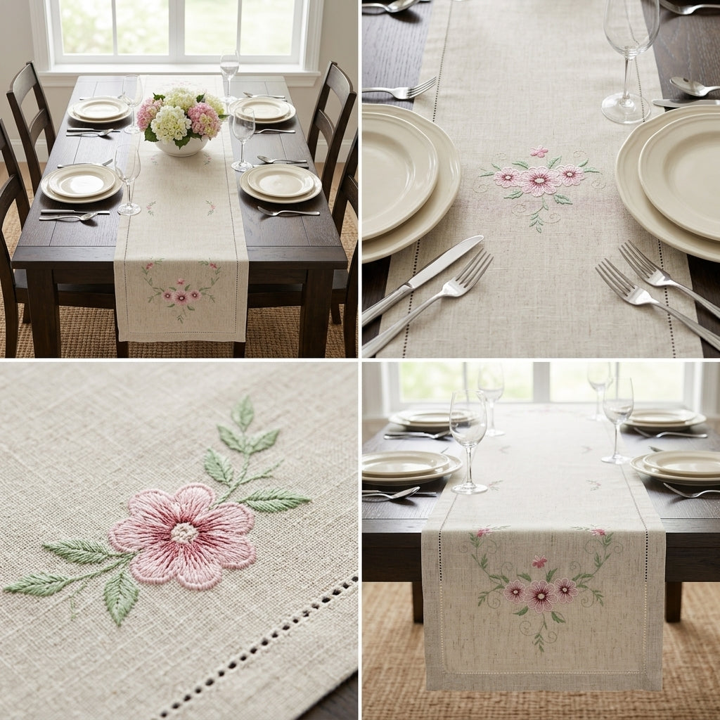 Luxury Designer Turkish Table Runner (70 x 16 Inches)