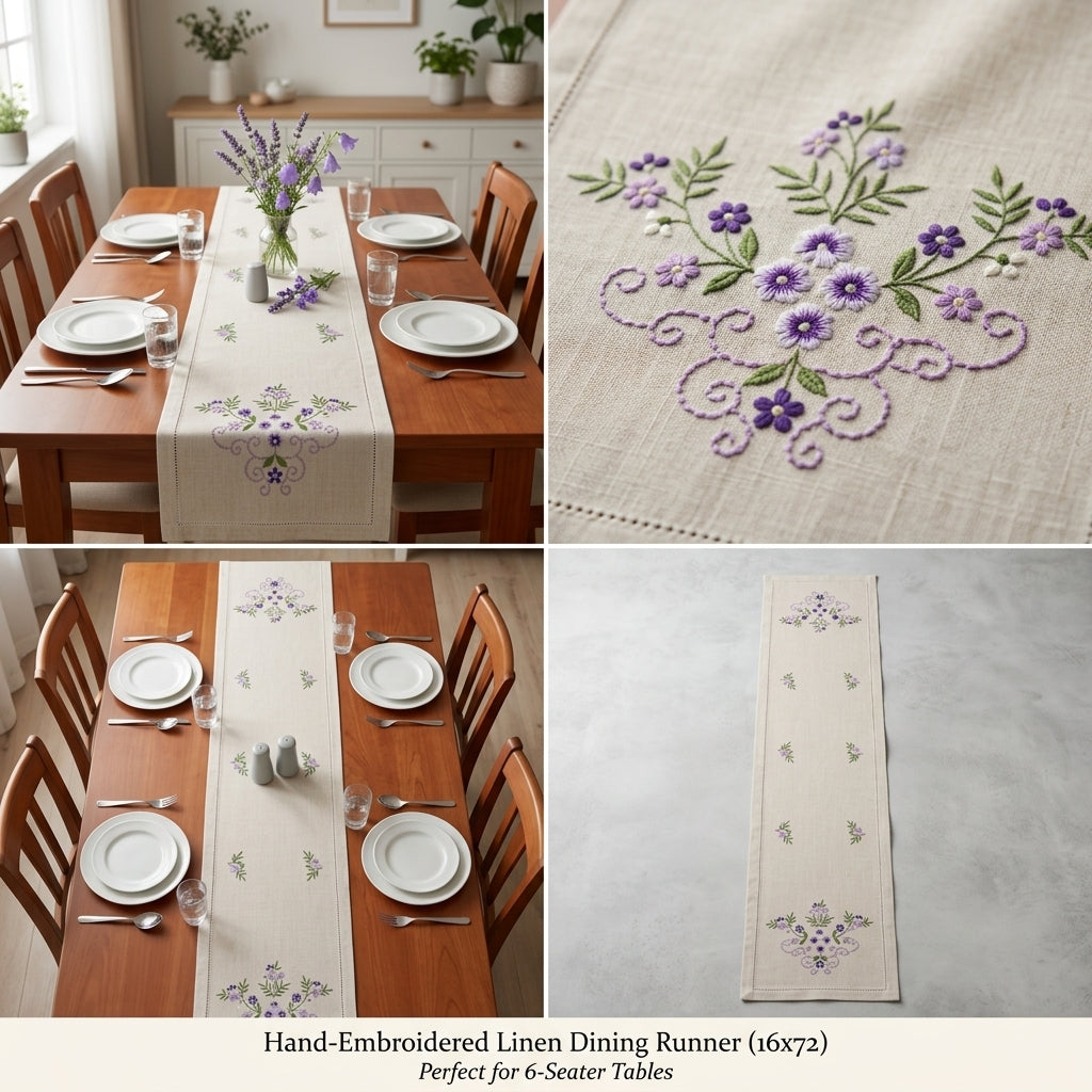 Luxury Designer Turkish Table Runner (70 x 16 Inches)