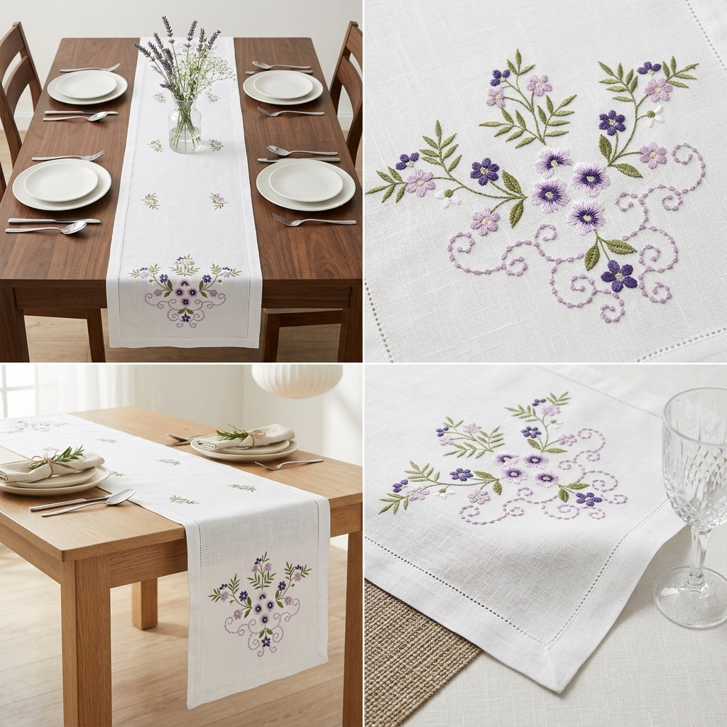 Luxury Designer Turkish Table Runner (70 x 16 Inches)