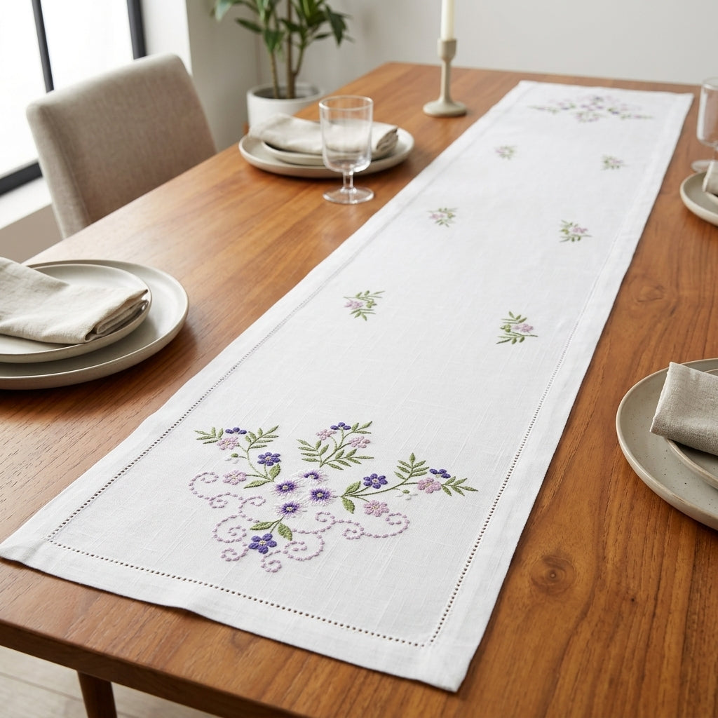 Luxury Designer Turkish Table Runner (70 x 16 Inches)