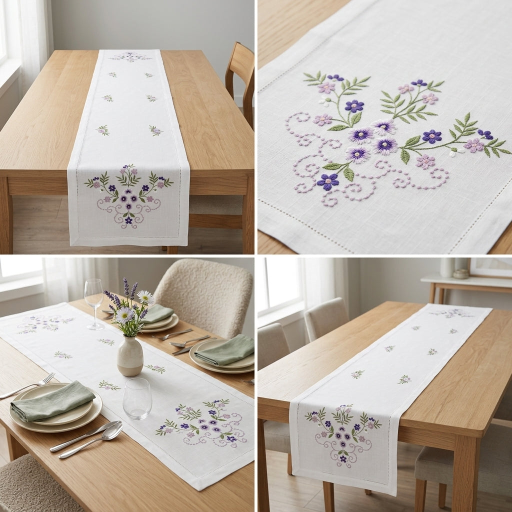 Luxury Designer Turkish Table Runner (70 x 16 Inches)