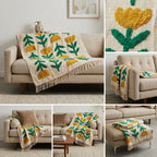 Khadi Sofa Throw – Handcrafted Comfort &amp; Style (55 x 65 inches)