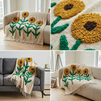 Khadi Sofa Throw – Handcrafted Comfort &amp; Style (55 x 65 inches)