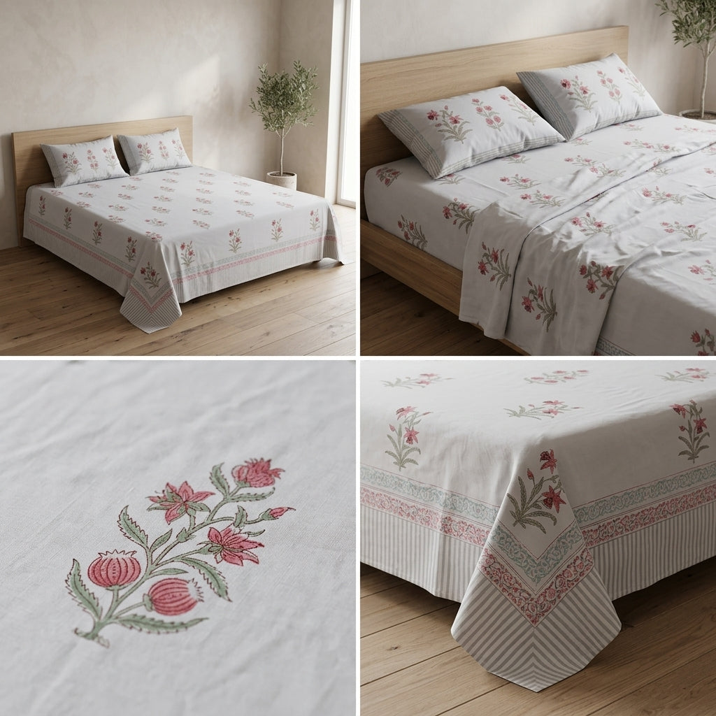 World's Finest Percale Dye Base Bedsheets – 600 Thread Count (King Size 108 x 108 inches)