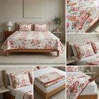 Victorian Reversible Quilted Bedcover – Inspired by Classic British Designs