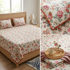 Victorian Reversible Quilted Bedcover – Inspired by Classic British Designs