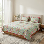 Victorian Reversible Quilted Bedcover – Inspired by Classic British Designs