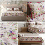 Victorian Reversible Quilted Bedcover – Inspired by Classic British Designs
