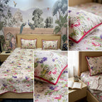 Victorian Reversible Quilted Bedcover – Inspired by Classic British Designs