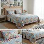 Victorian Reversible Quilted Bedcover – Inspired by Classic British Designs