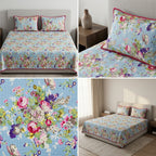 Victorian Reversible Quilted Bedcover – Inspired by Classic British Designs