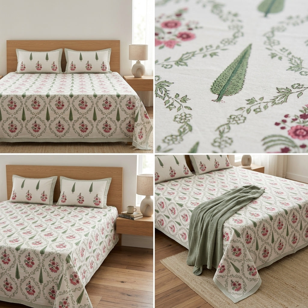 Premium Waffle Bedcover – Skin-Friendly &amp; Breathable Comfort