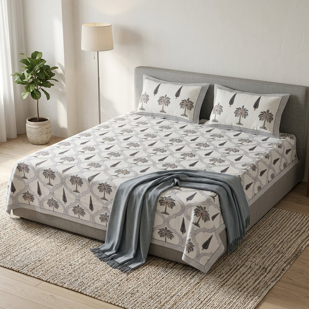 Premium Waffle Bedcover – Skin-Friendly &amp; Breathable Comfort