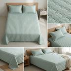 Premium Quilted Bedcover Set – 3 Piece (King Size 100 × 108 Inches)