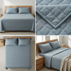 Premium Quilted Bedcover Set – 3 Piece (King Size 100 × 108 Inches)