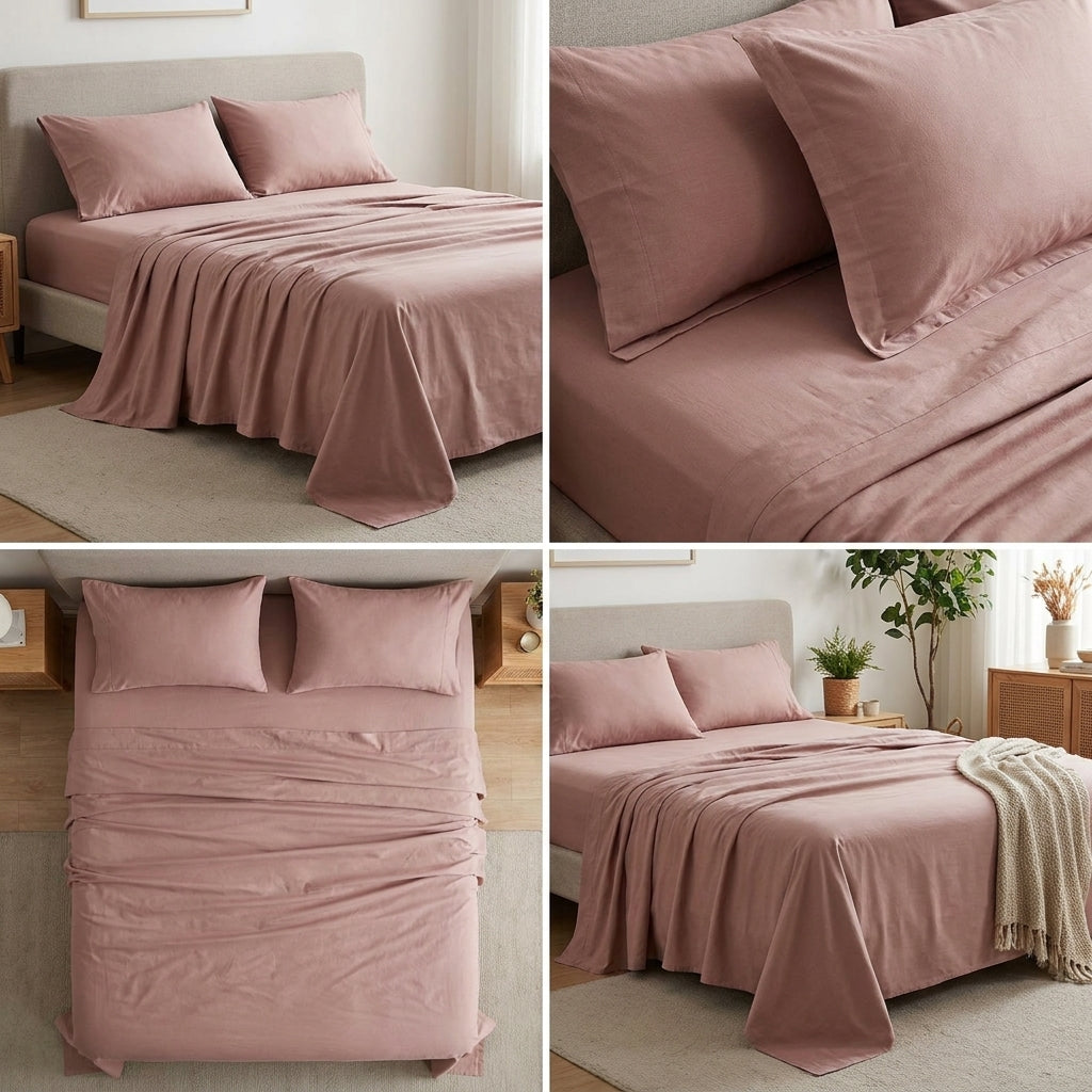 Jumbo Plain Bedsheet Set – Soft & Elegant Everyday Comfort 120 x 108