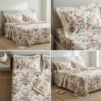 English Bedsheet With Lace Pillow Covers (108 * 108)