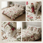 English Bedsheet With Lace Pillow Covers (108 * 108)
